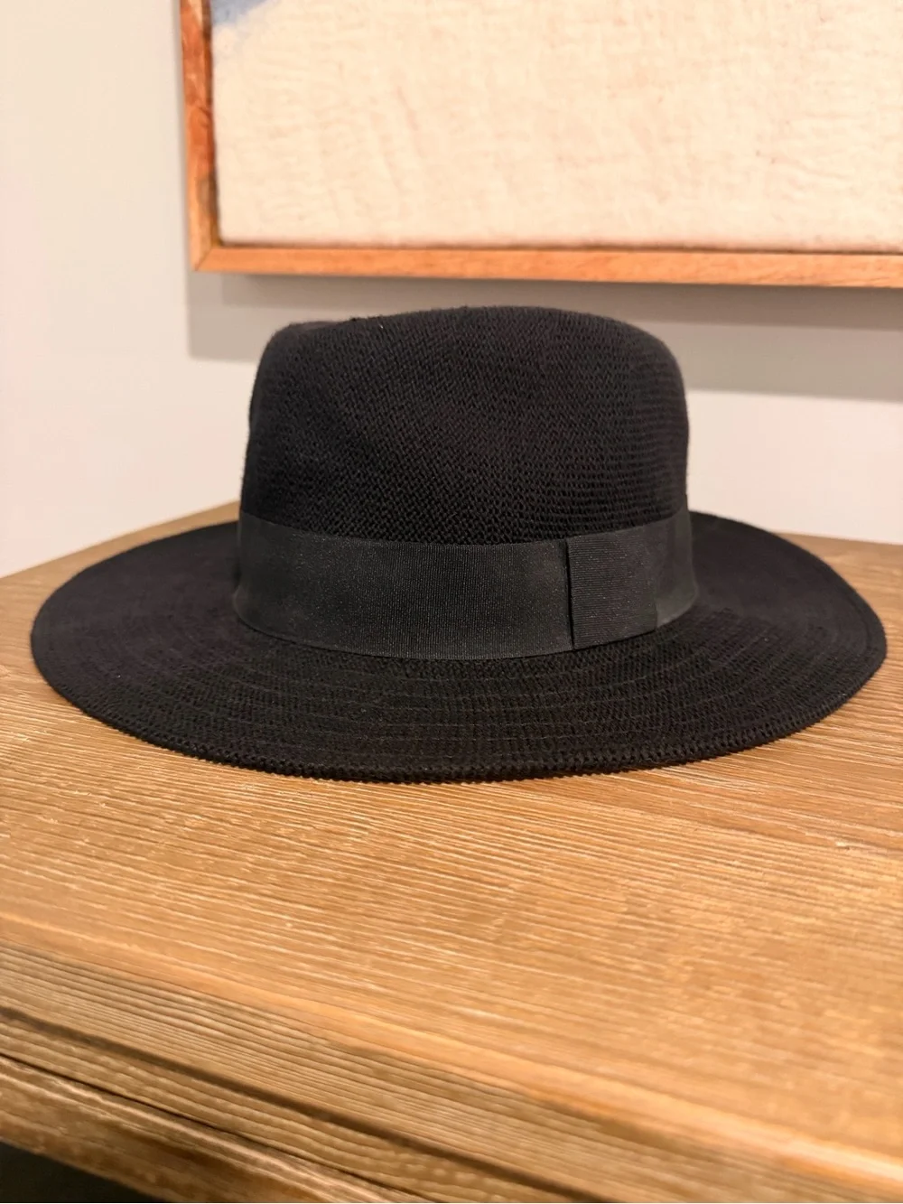 Black Wide-Brim Hat - Classic Woman's Accessory